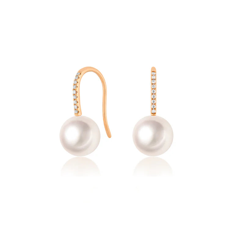 Pearl Ball Drop Earrings