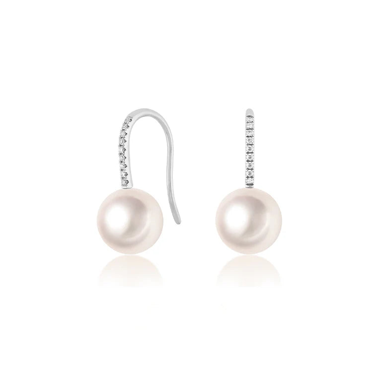 Pearl Ball Drop Earrings