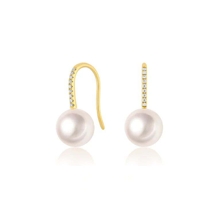 Pearl Ball Drop Earrings