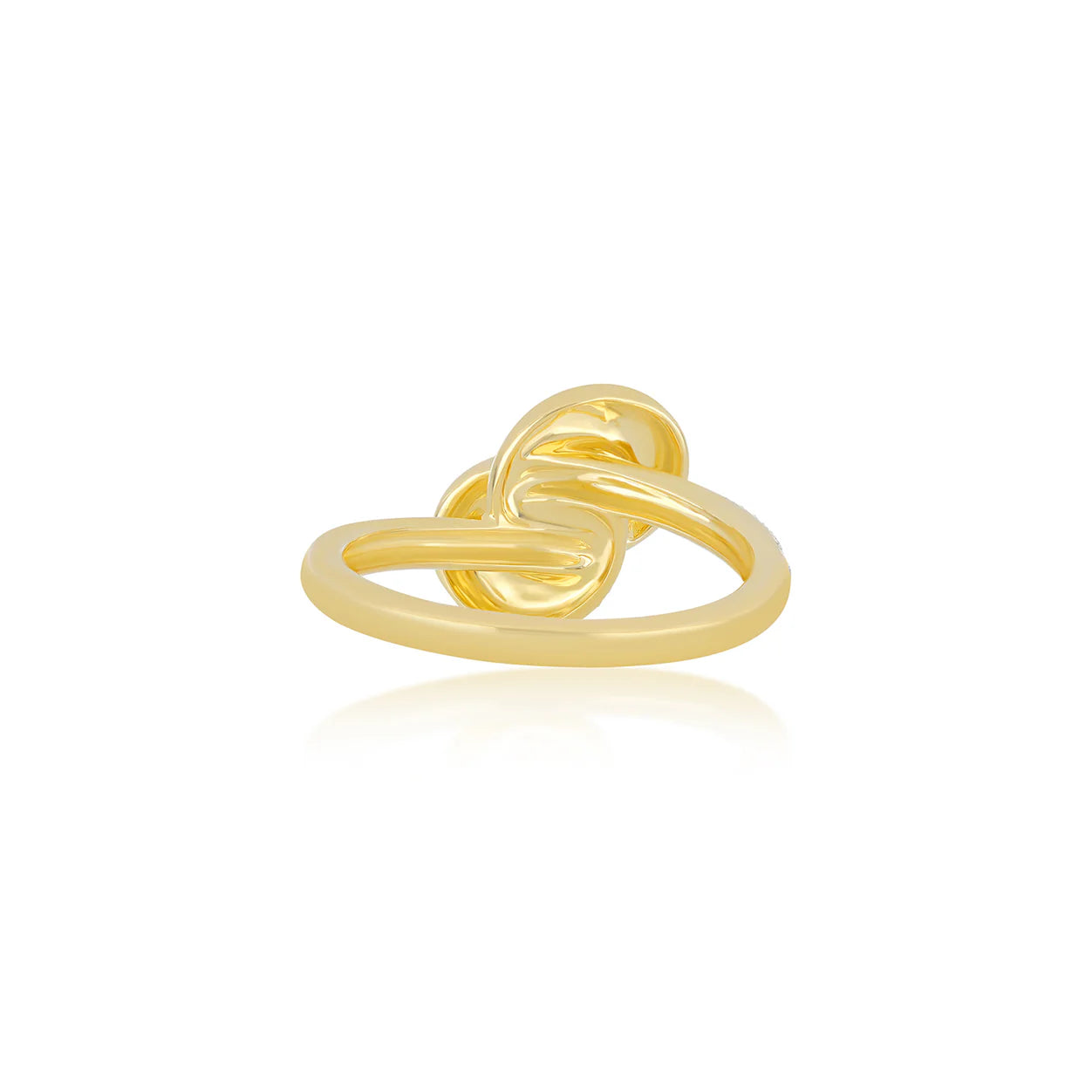 Diamond & Gold Love Knot Ring