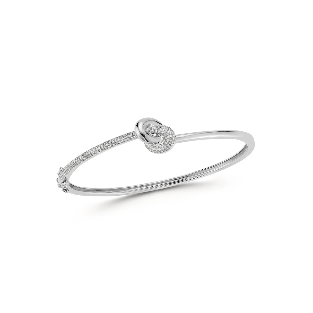 Diamond & Gold Jumbo Love Knot Bracelet