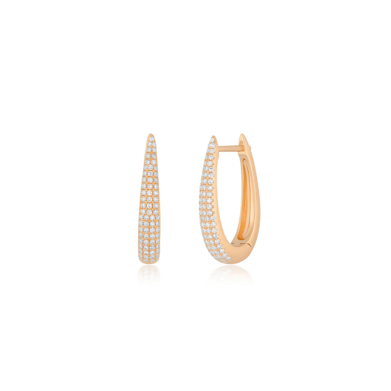 Diamond Maeve Hoop Earrings