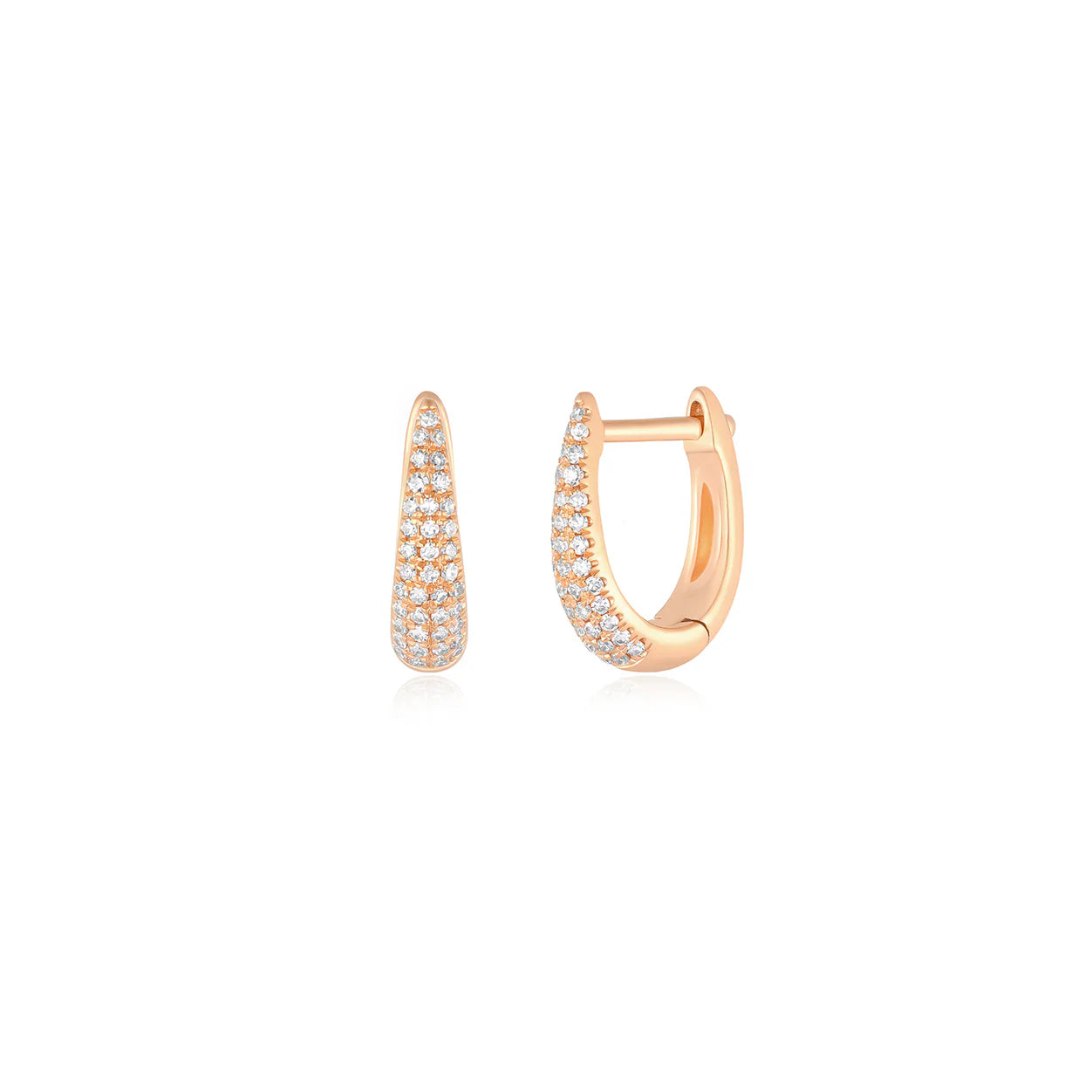 Diamond Mini Maeve Huggie Earrings