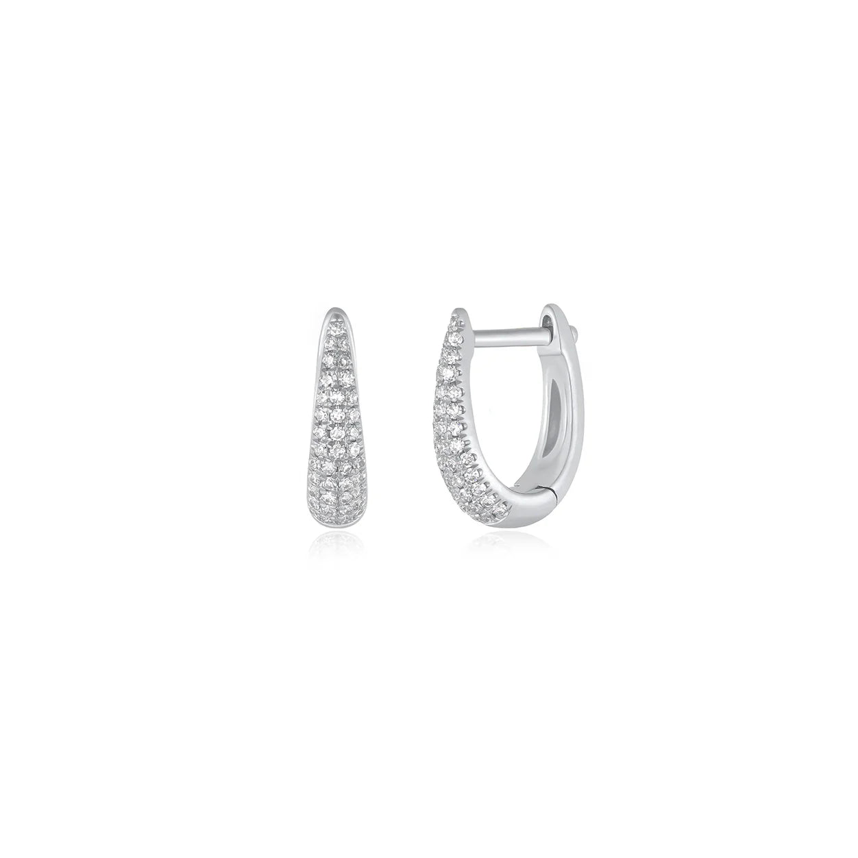 Diamond Mini Maeve Huggie Earrings