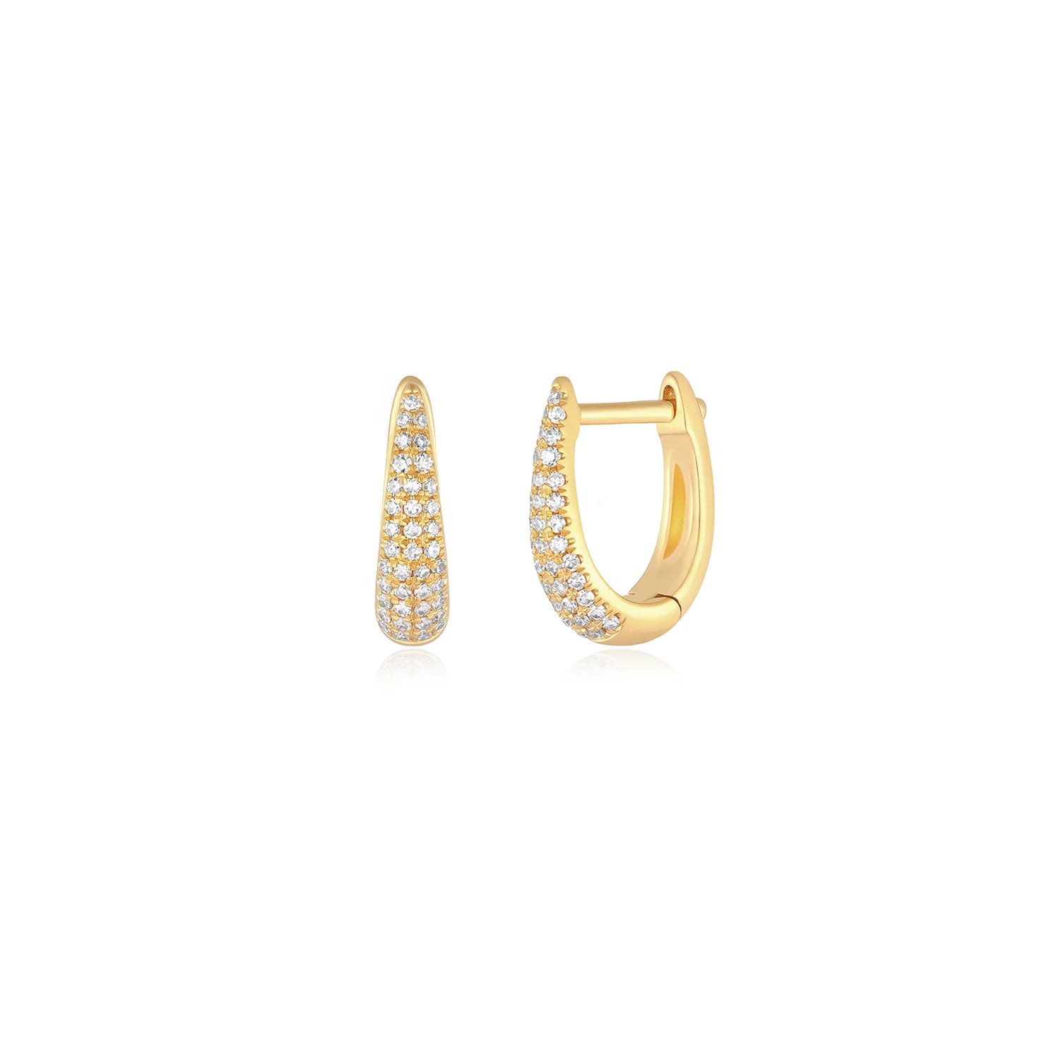 Diamond Mini Maeve Huggie Earrings