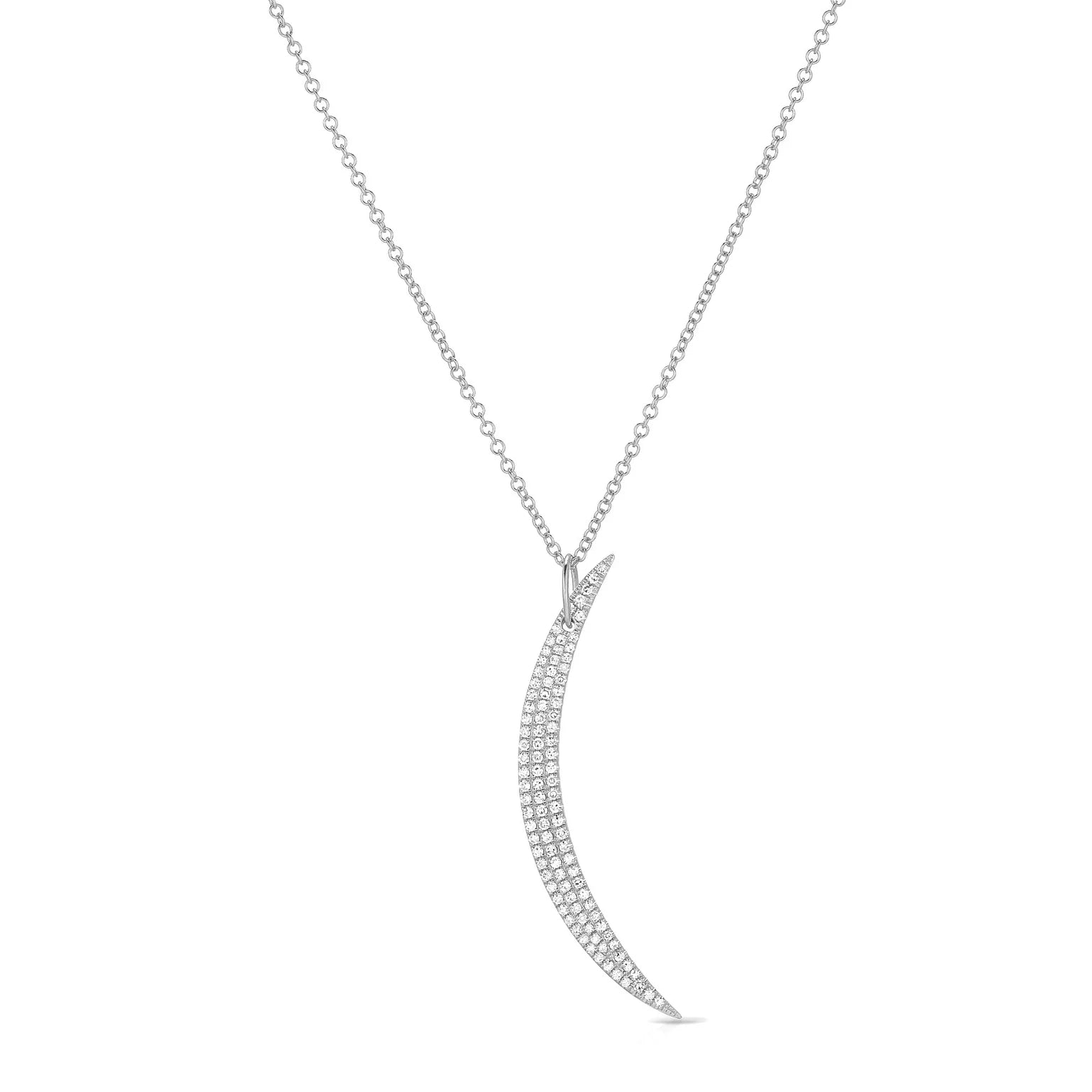 Diamond Crescent Necklace