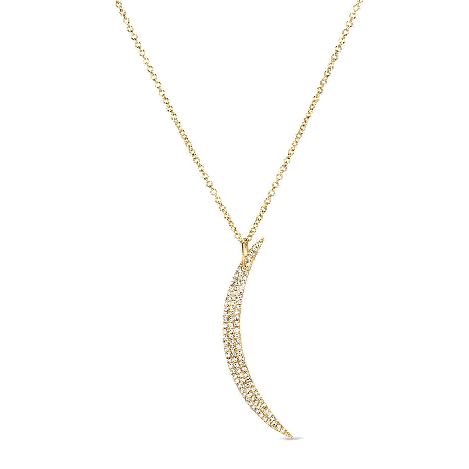 Diamond Crescent Necklace