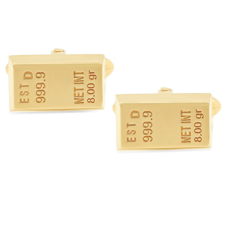 Men's Gold Bar Cufflinks