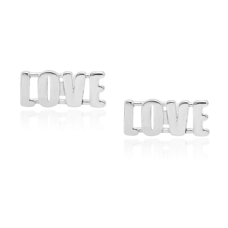 "Love" Stud Earring