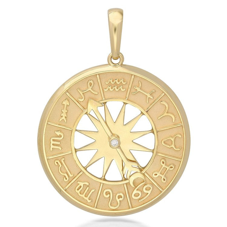 Zodiac Pendant with Diamond