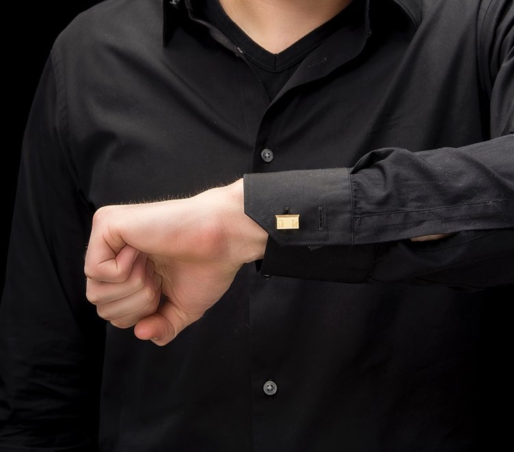 Men's Gold Bar Cufflinks