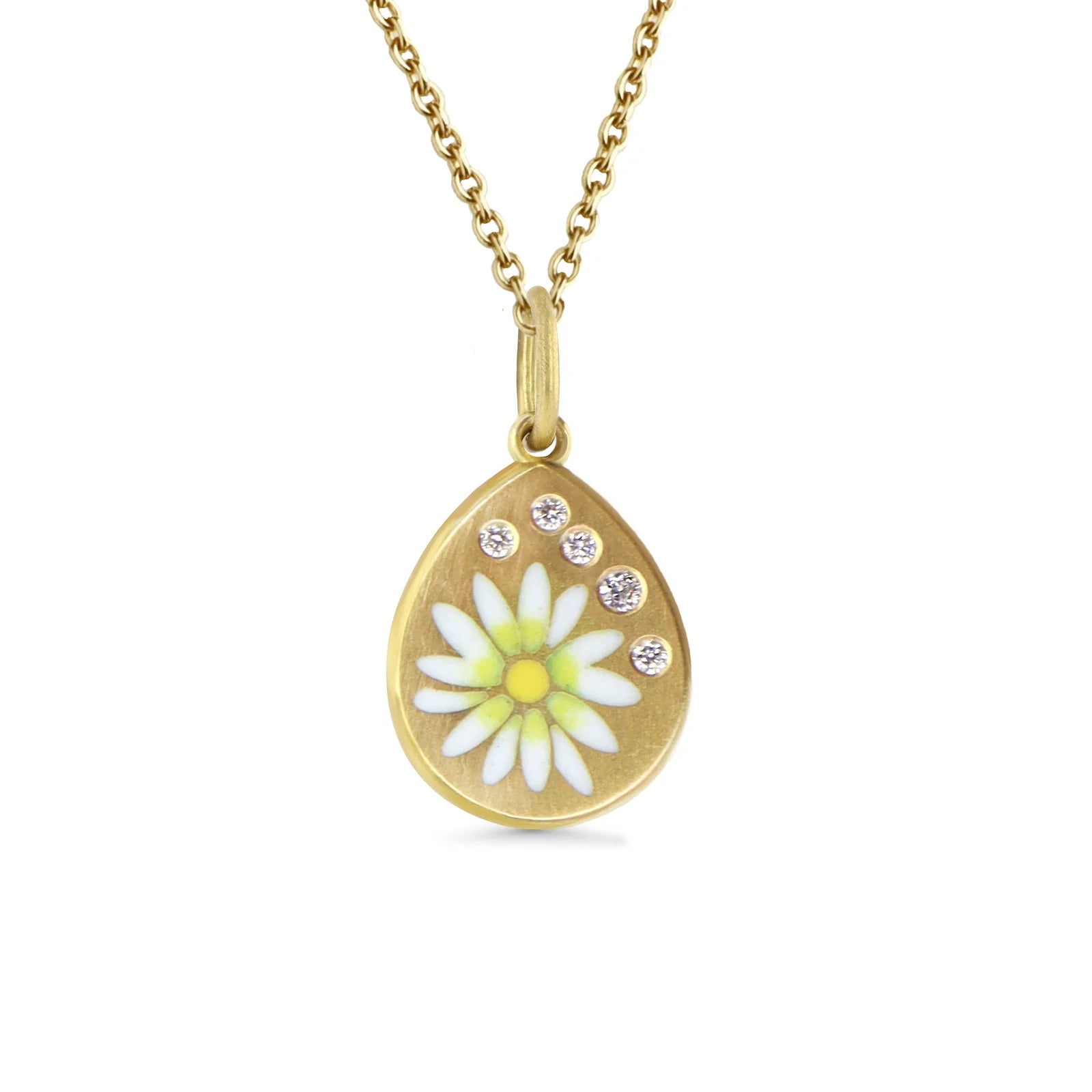 Daisy Enamel Pendant