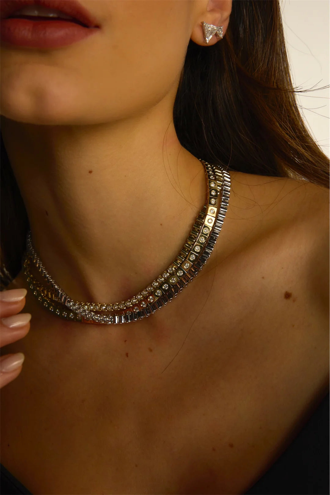 Leggo Diamond Tennis Necklace
