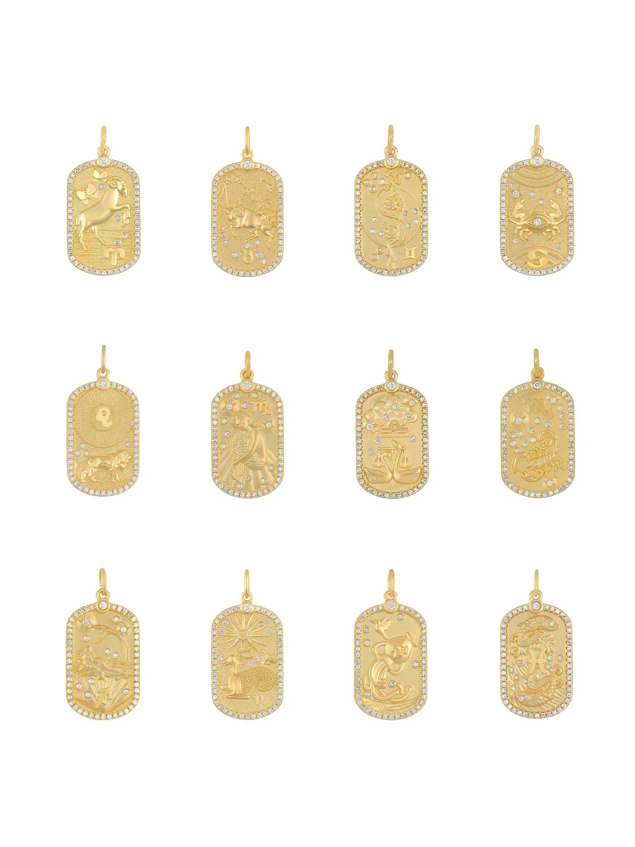 Diamond Zodiac Charm