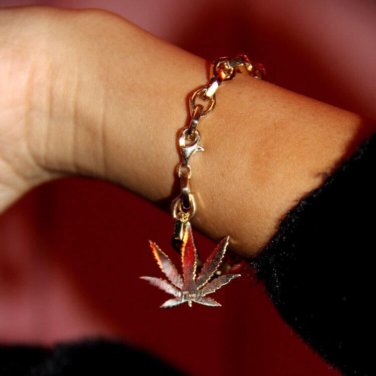 Cannabis Charm Bracelet