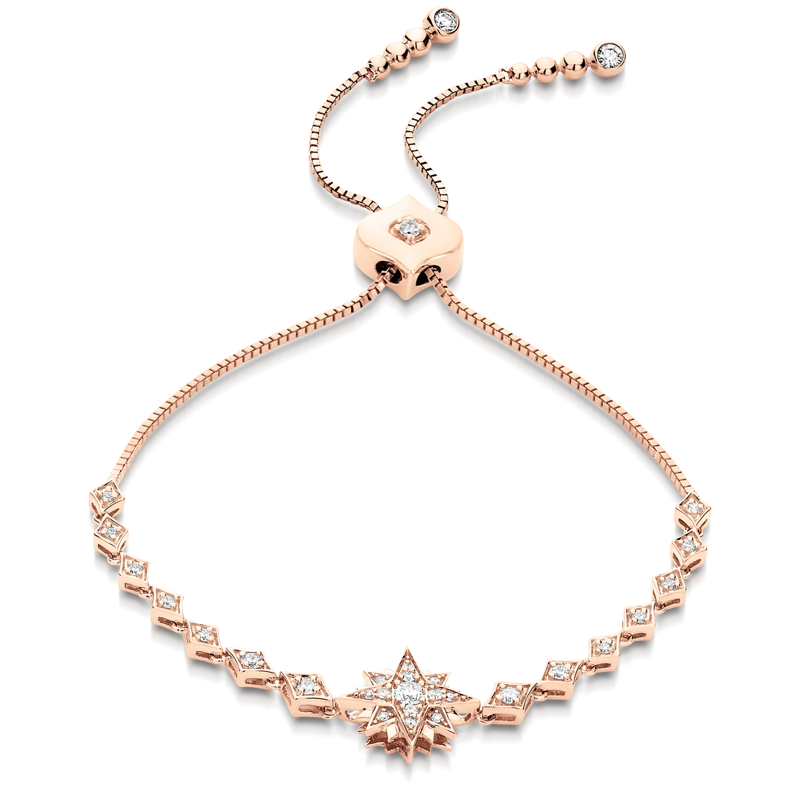 Isadora Diamond Starburst Bolo Bracelet