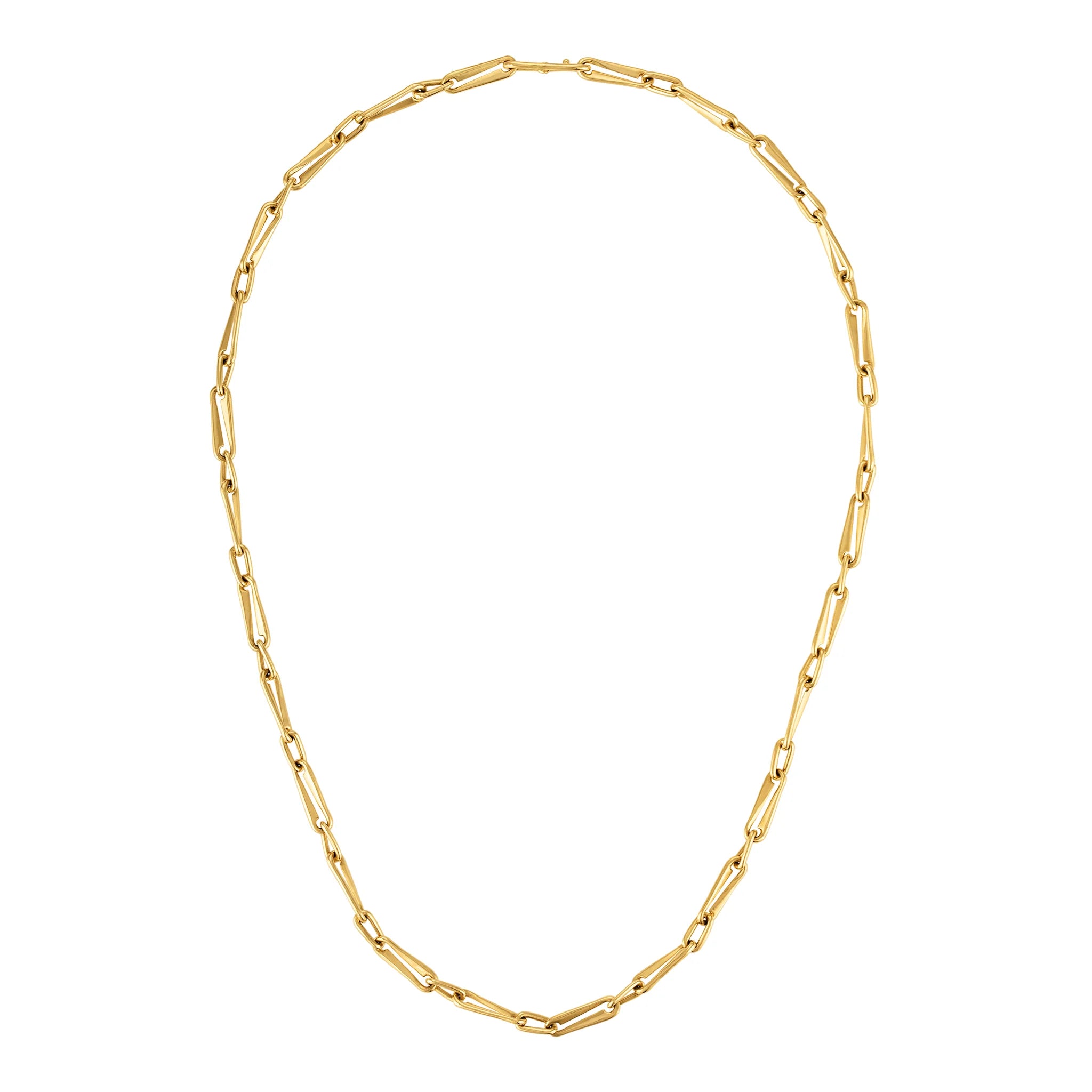 Knife Edge Link Chain 18K 20"