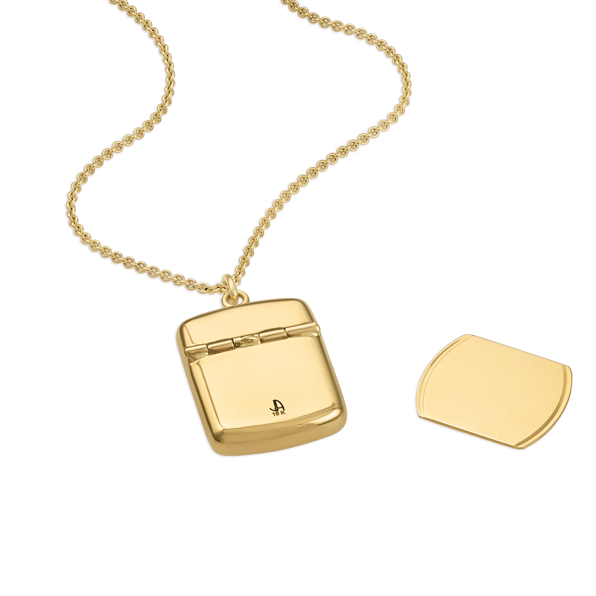 JJ Memento Pendant 18k Gold with Emeralds And Diamonds