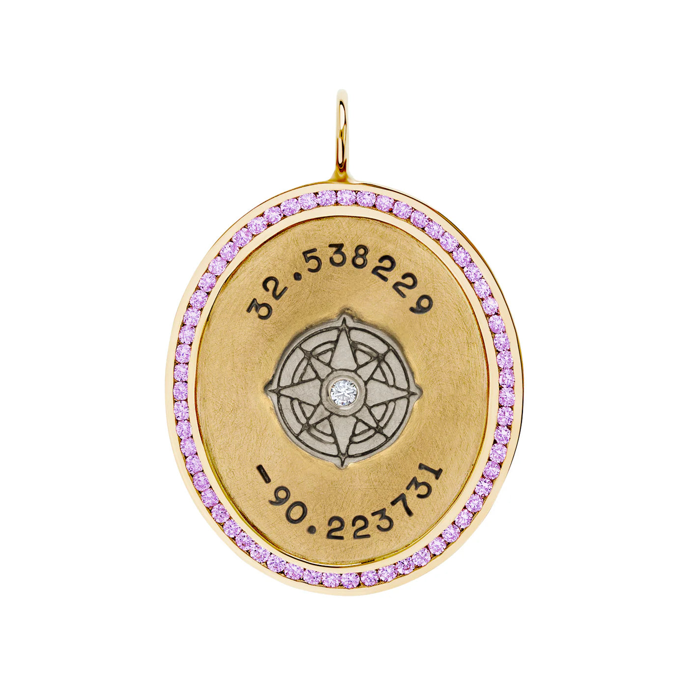 Coordinates Channel Set Oval Charm