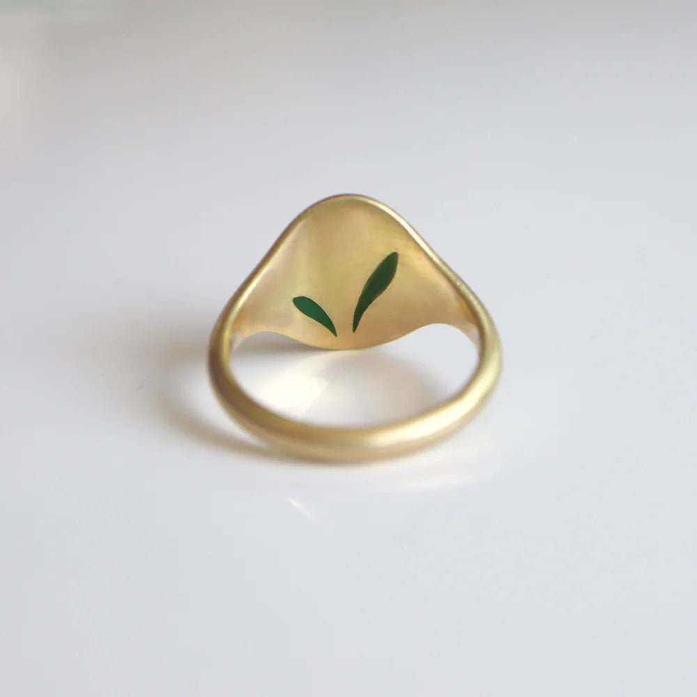 Lily Of The Valley Signet Ring