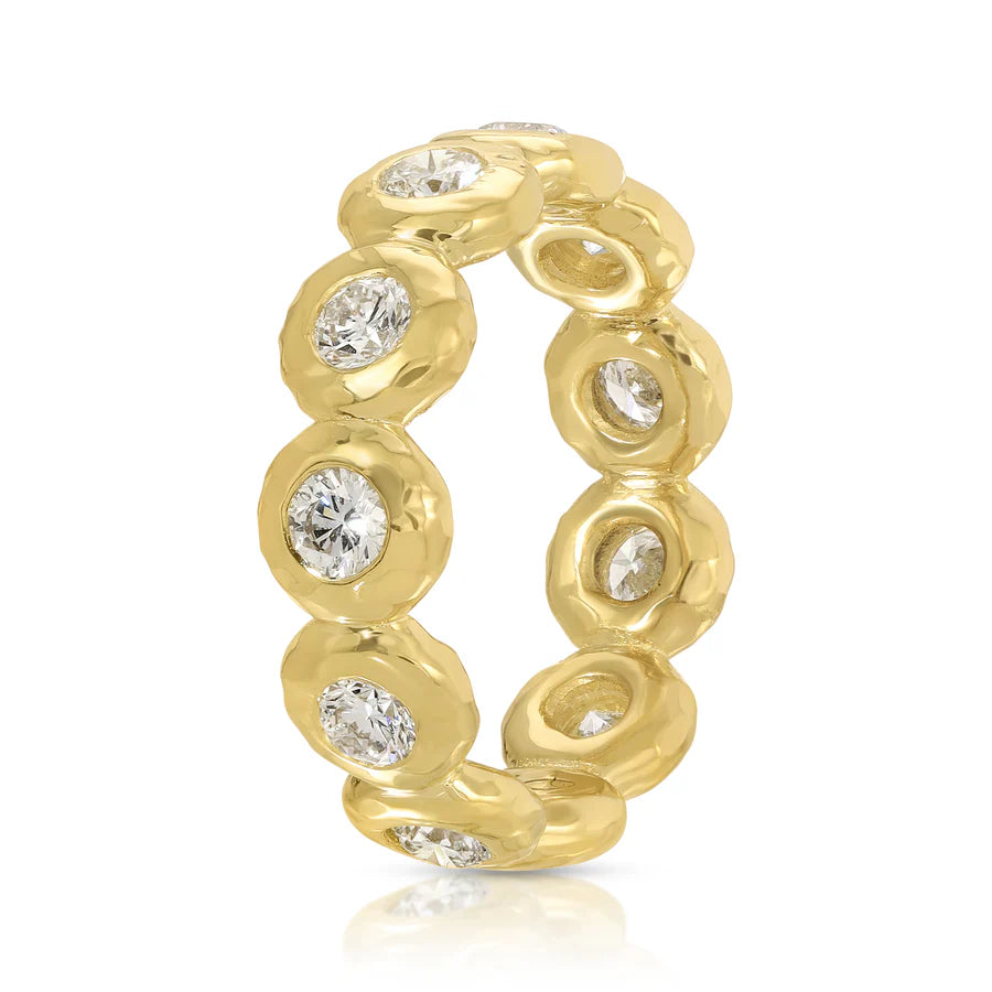 Large Diamond Nesting Gem Eternity Ring