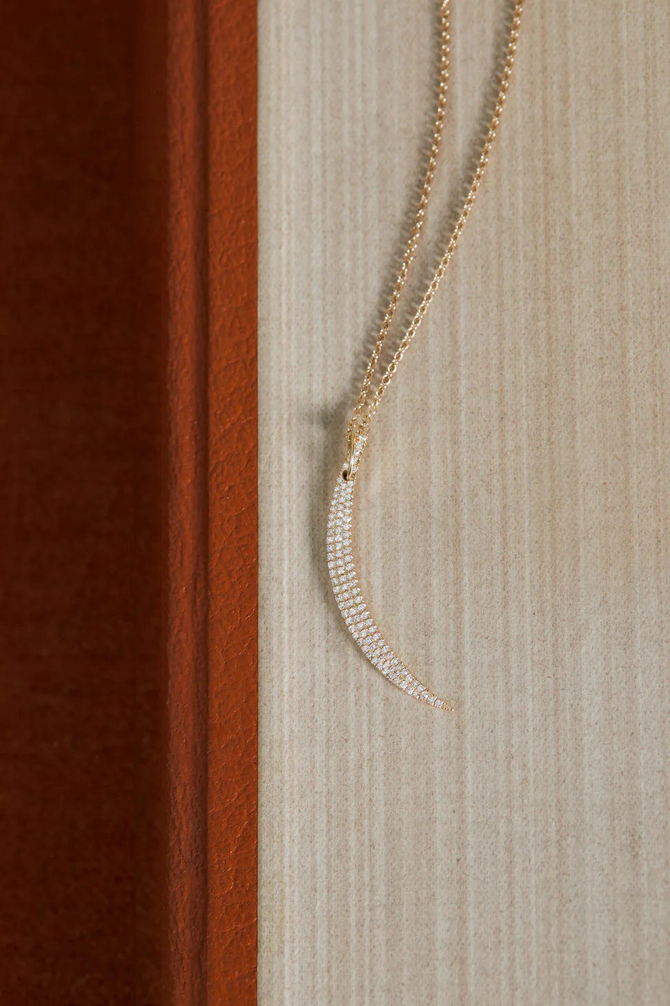 Diamond Crescent Necklace