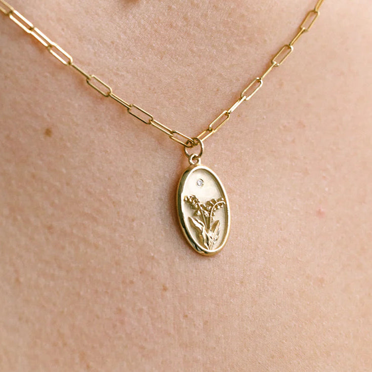 May Birth Flower Charm