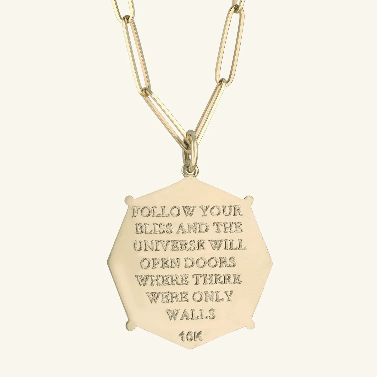 Pavé Diamond Bliss Octagon Charm Necklace