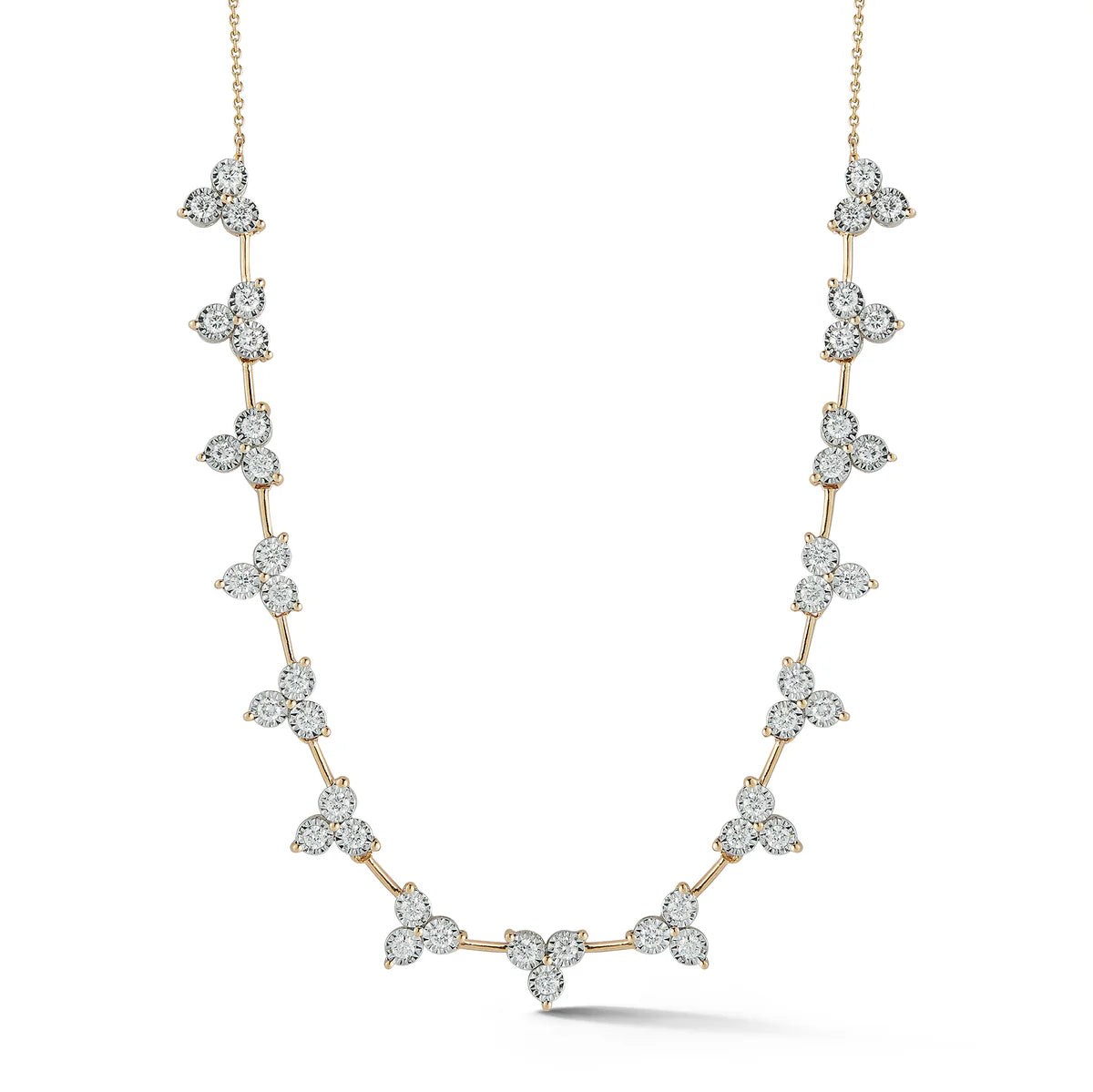 Ava Bea Interval Trio Tennis Necklace