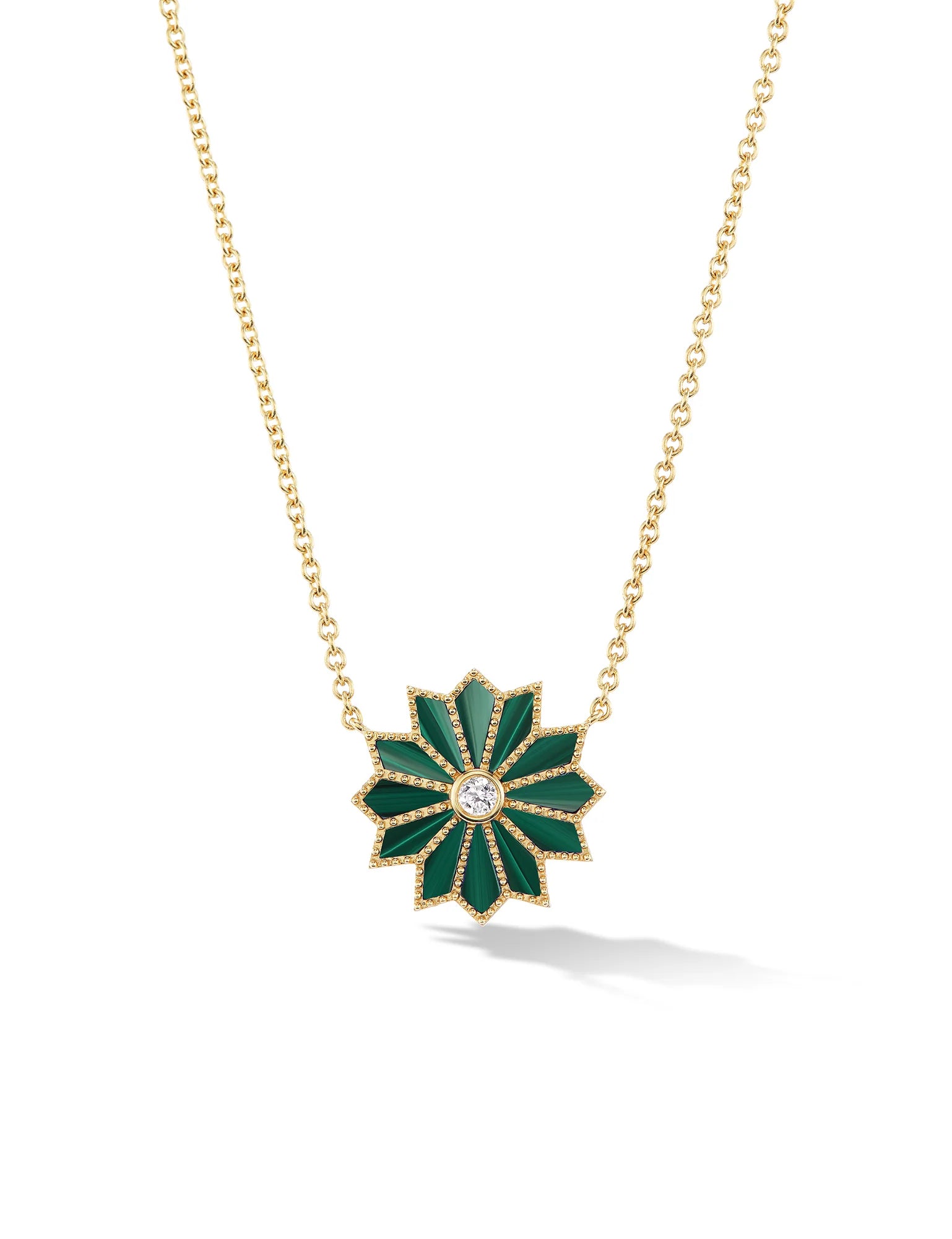 Mini Sacred Flower Inlay Necklace