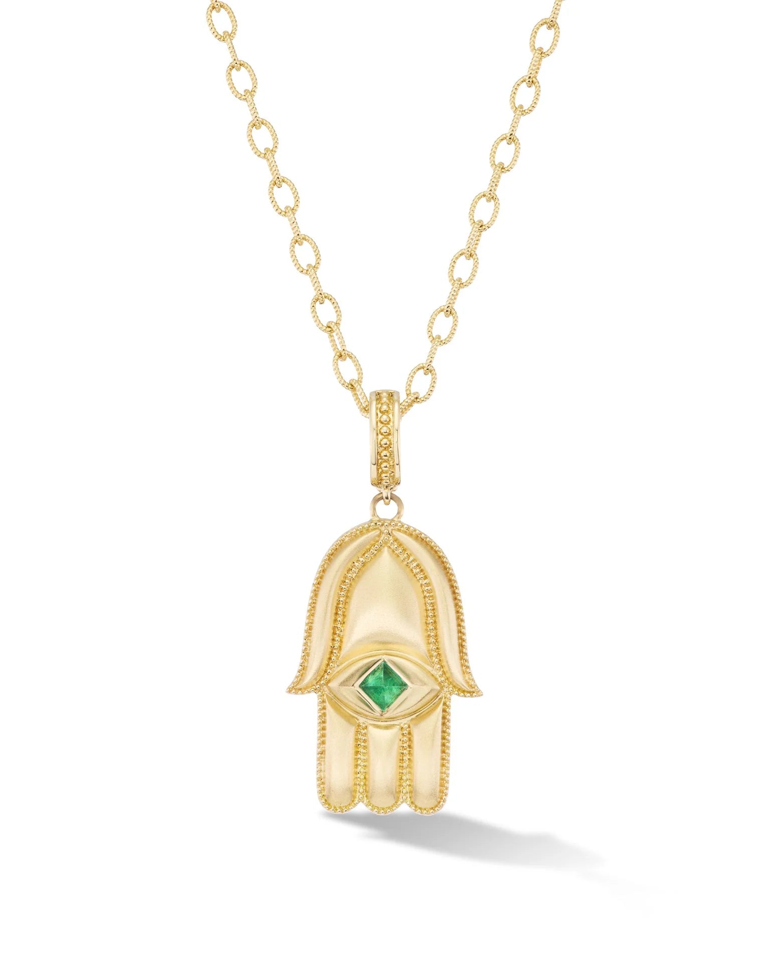 Large Hamsa Gold Amulet