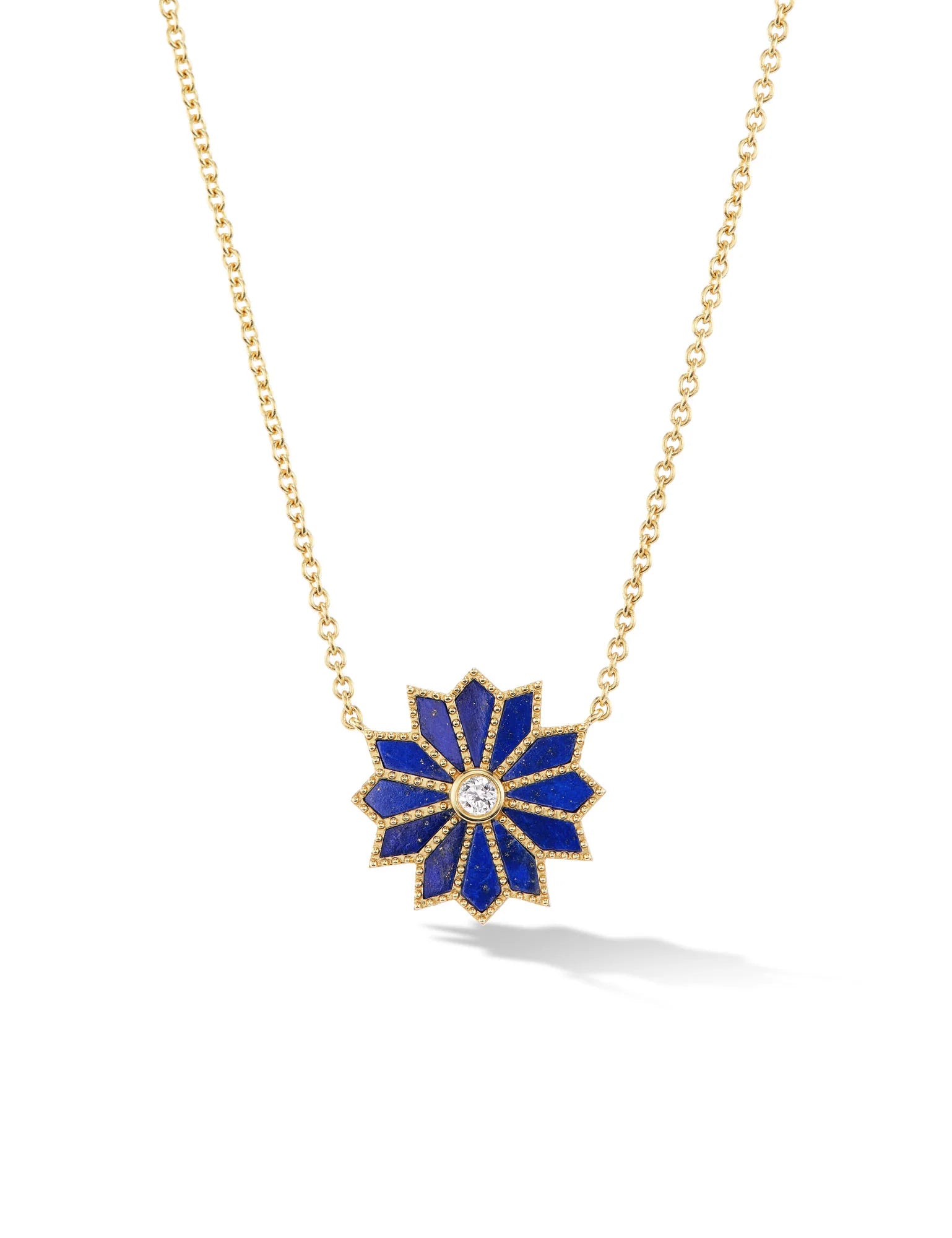 Mini Sacred Flower Inlay Necklace