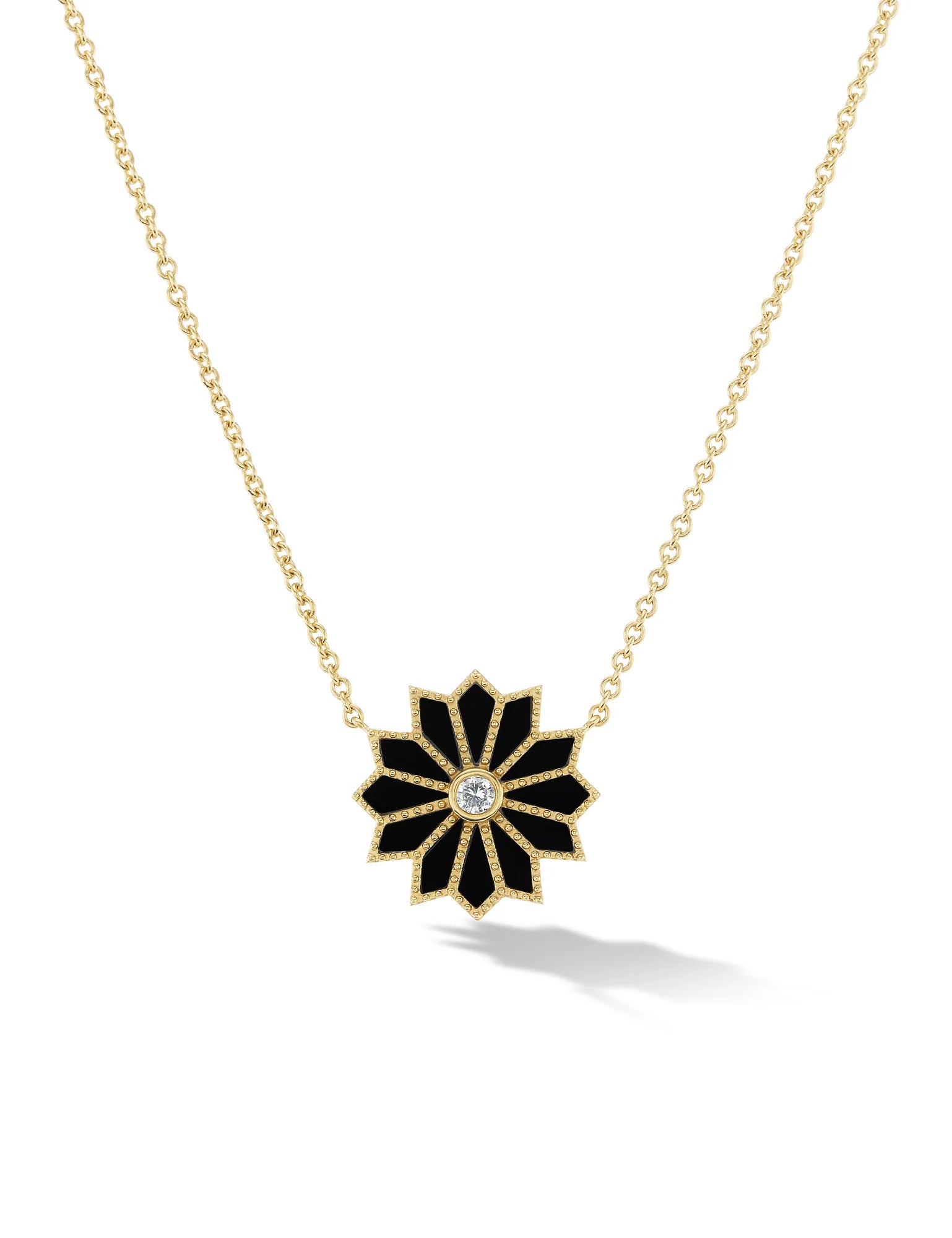 Mini Sacred Flower Inlay Necklace