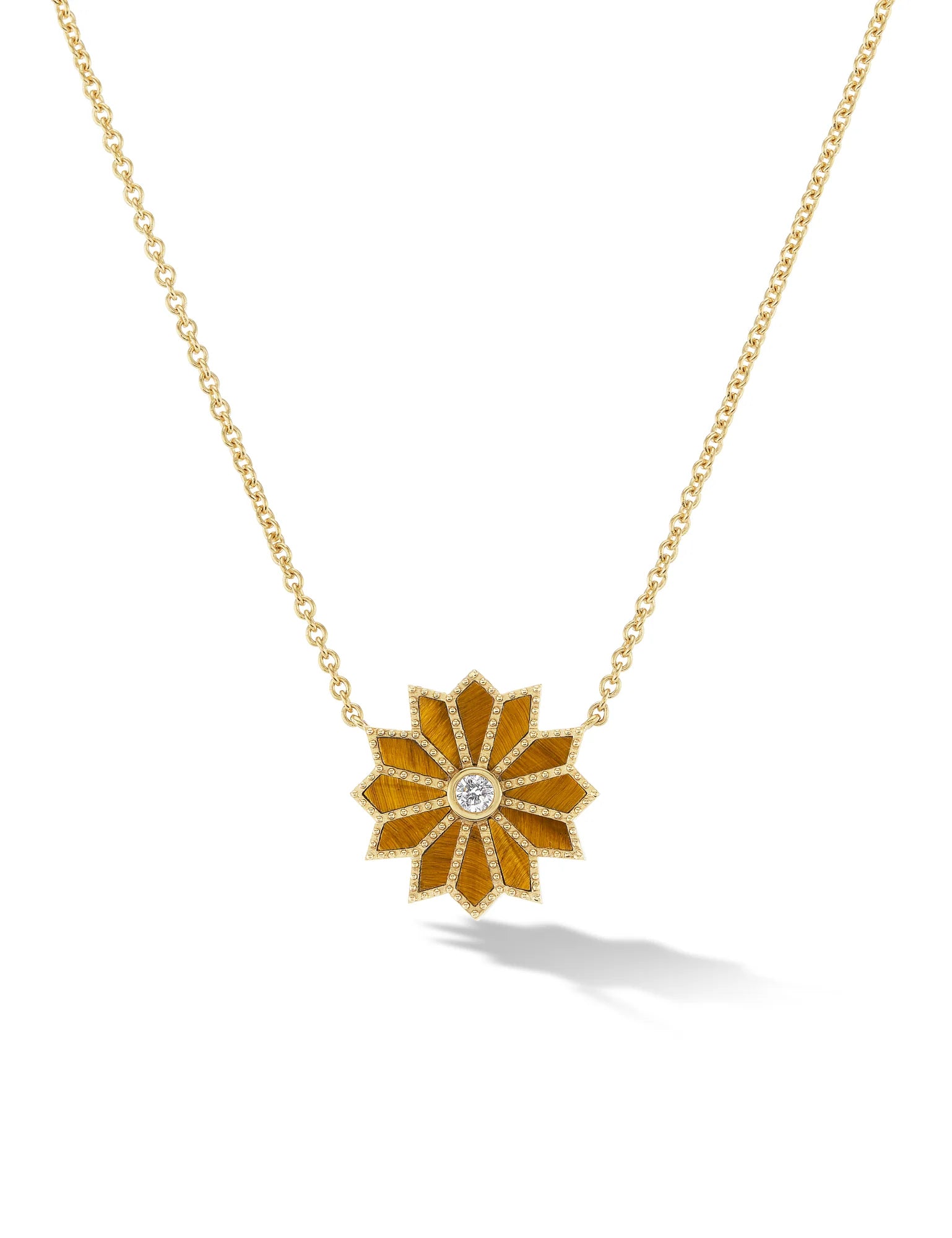 Mini Sacred Flower Inlay Necklace