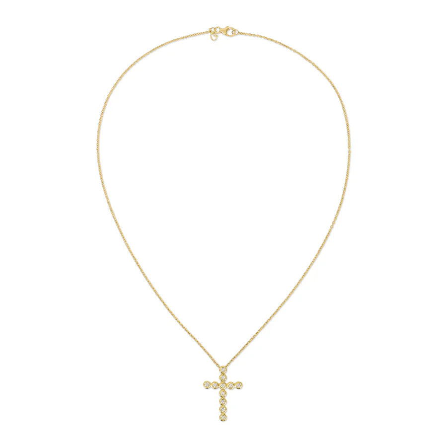 Medium Nesting Gem Cross Necklace