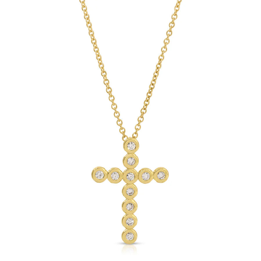 Medium Nesting Gem Cross Necklace