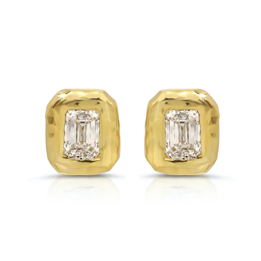 Emerald Cut Nesting Gem Studs