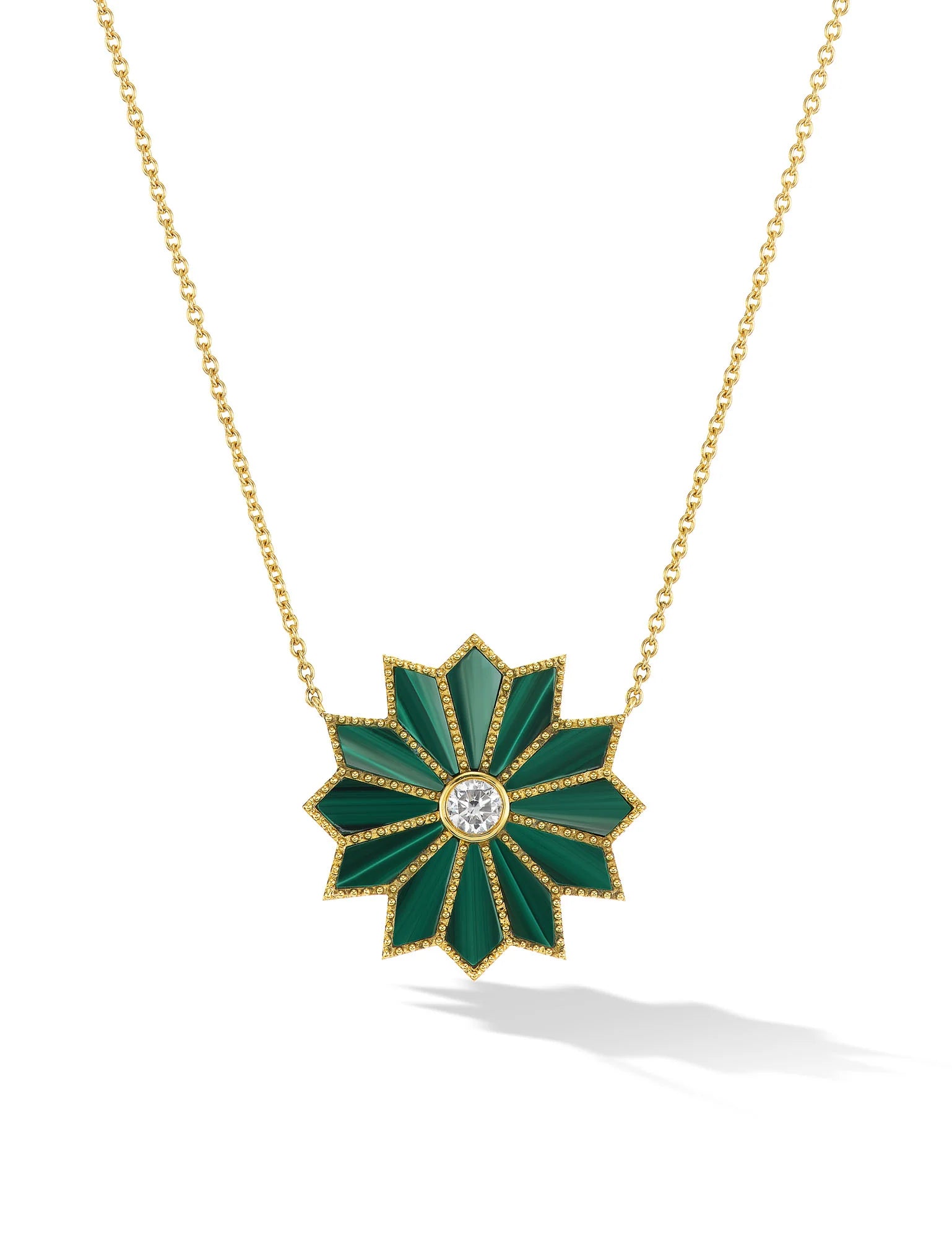 Sacred Flower Inlay Necklace