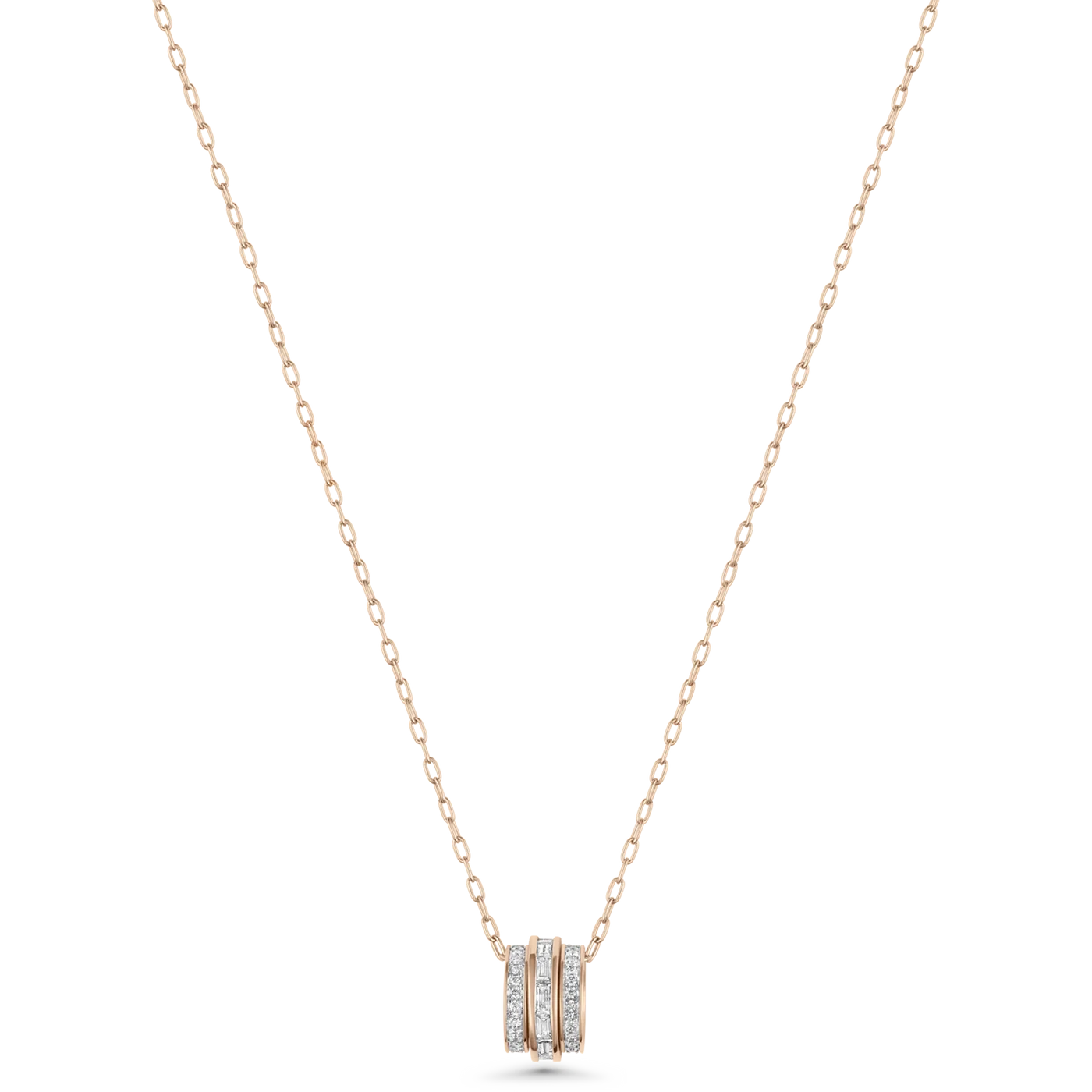 Papua Gold & Diamond Spinner Necklace