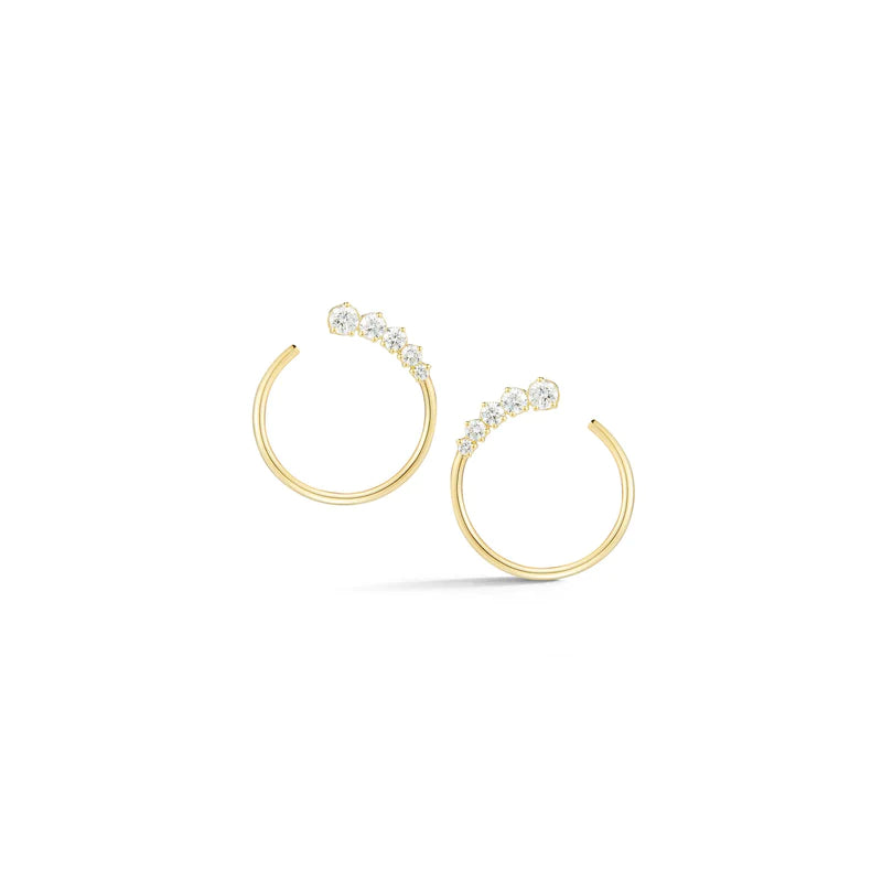 Prive Graduated Diamond Hoops