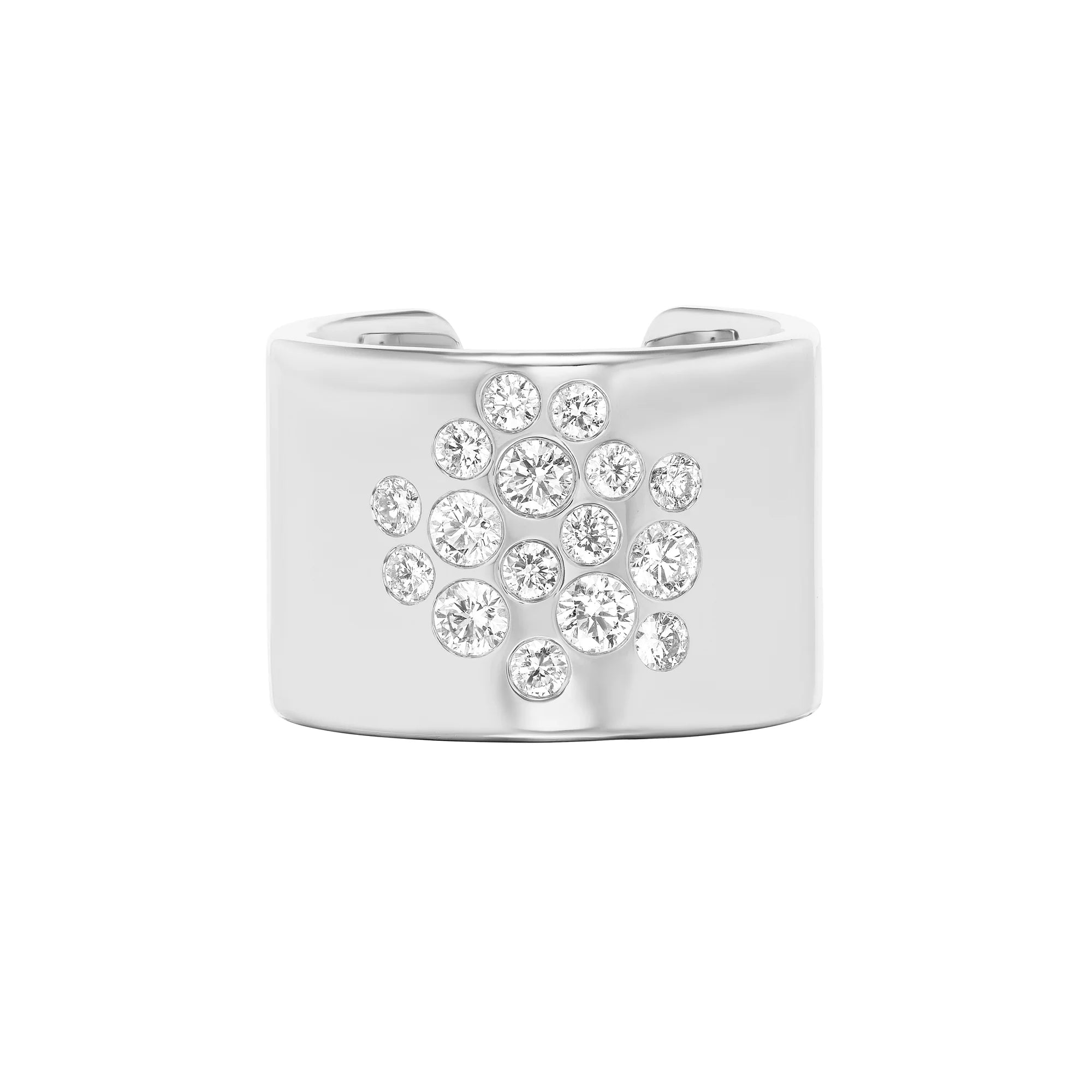 15mm Mega Stoned Cuff Ring