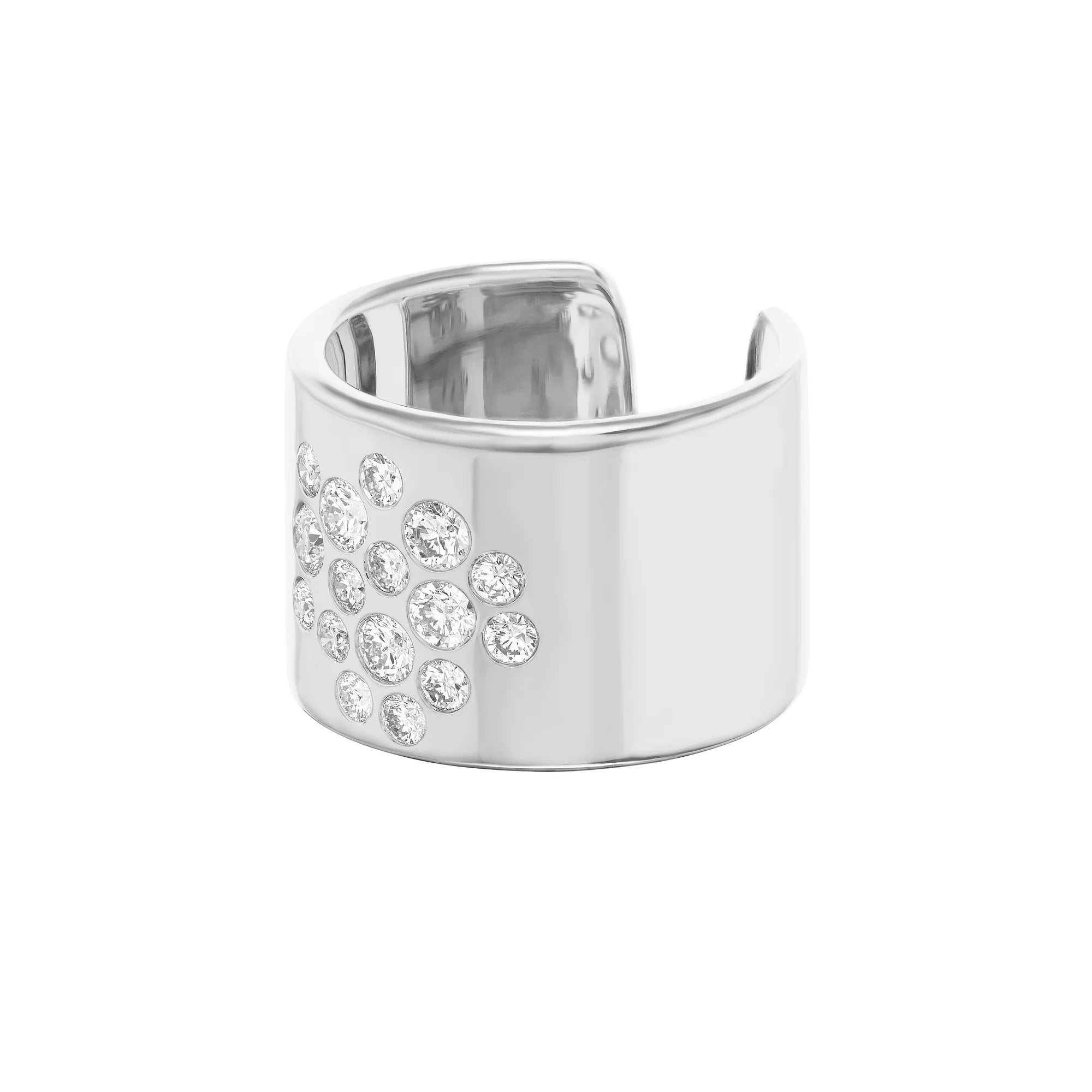 15mm Mega Stoned Cuff Ring