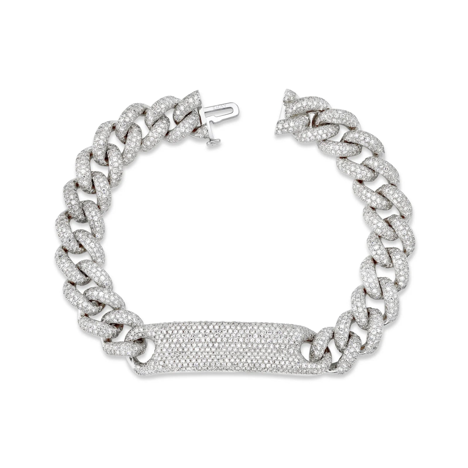Diamond Full Pave ID Essential Link Bracelet