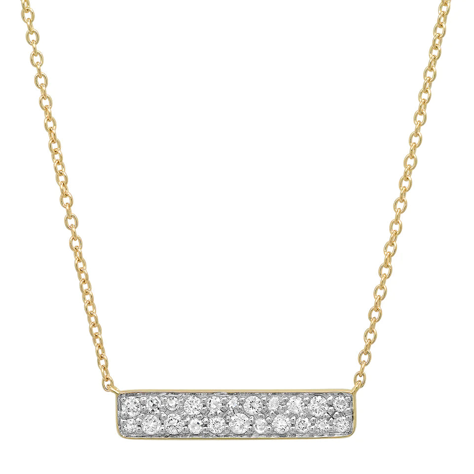 Diamond Staple Necklace