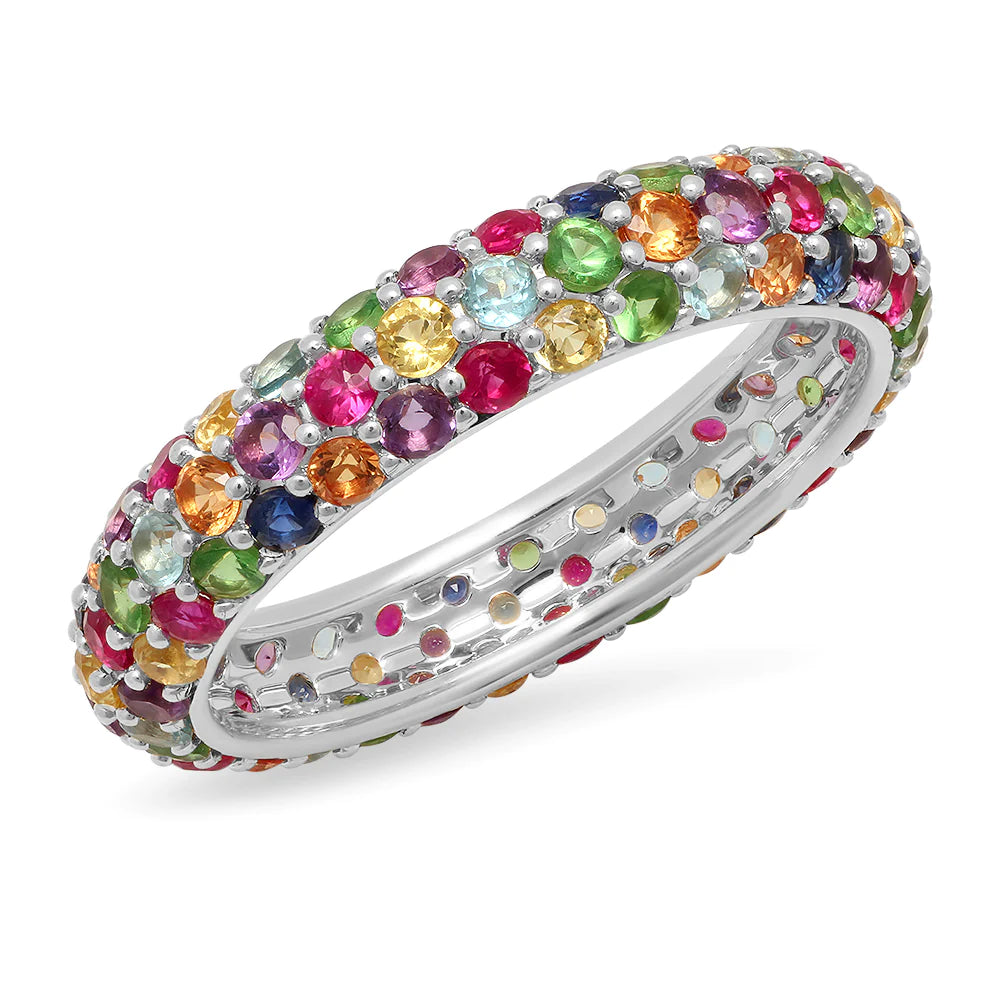 Multi Colored Domed Ring