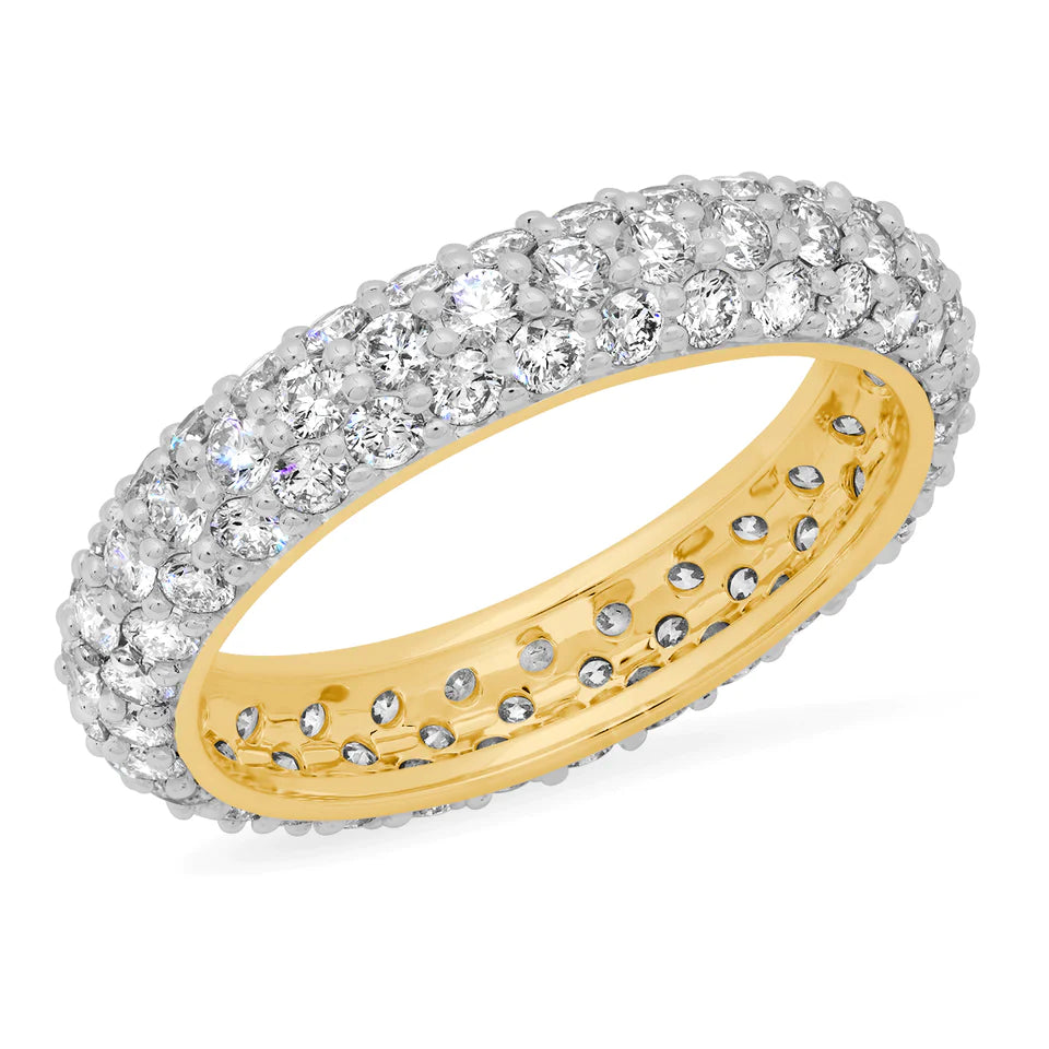 Diamond Domed Ring