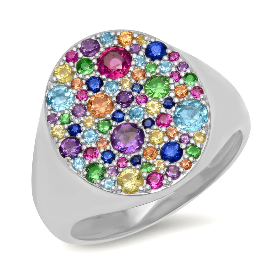 Multi Colored Signet Ring