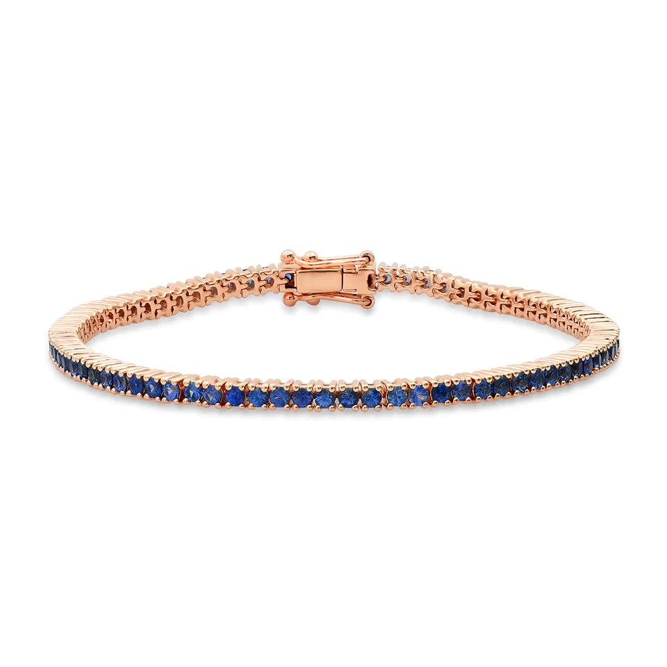 Blue Sapphire Tennis Bracelet