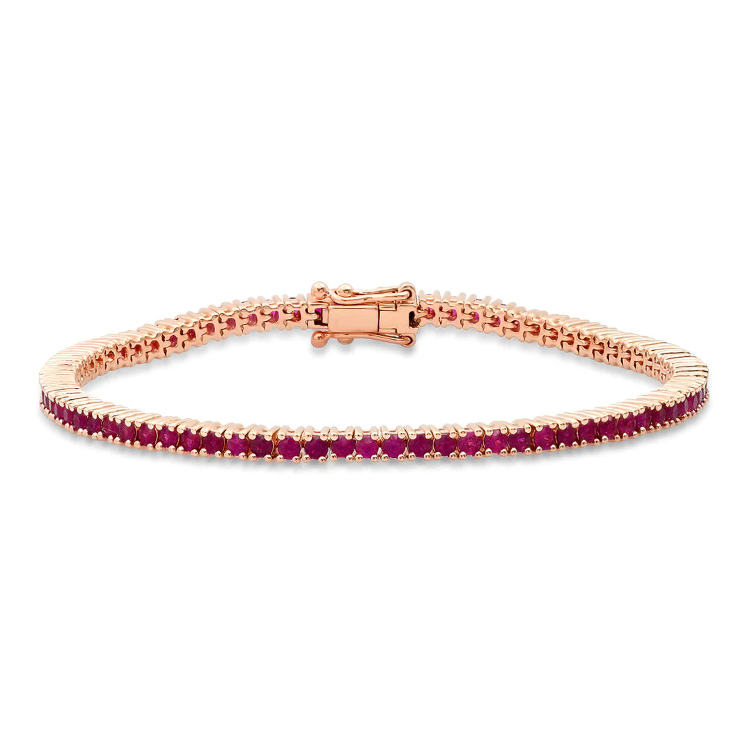 Ruby Tennis Bracelet