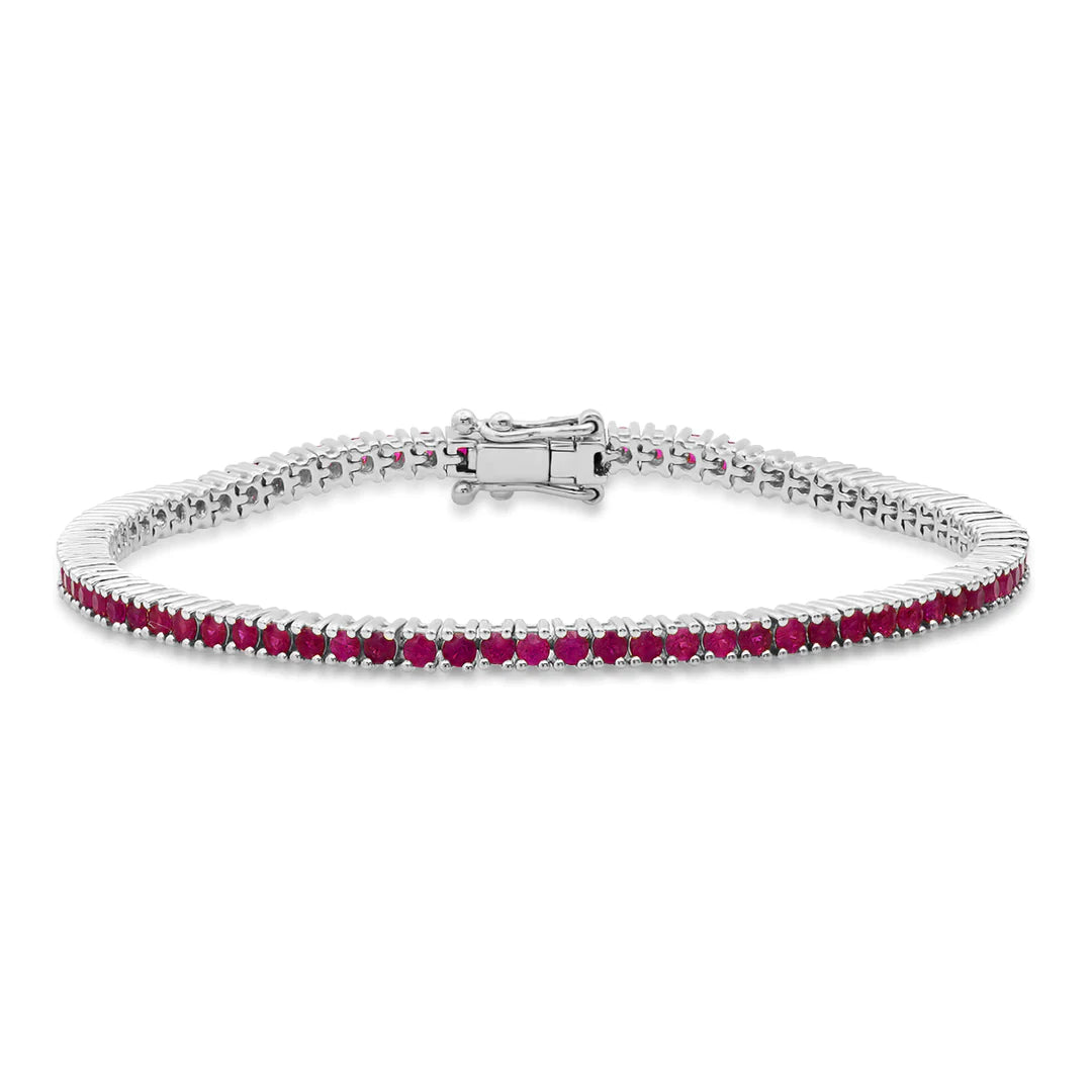 Ruby Tennis Bracelet